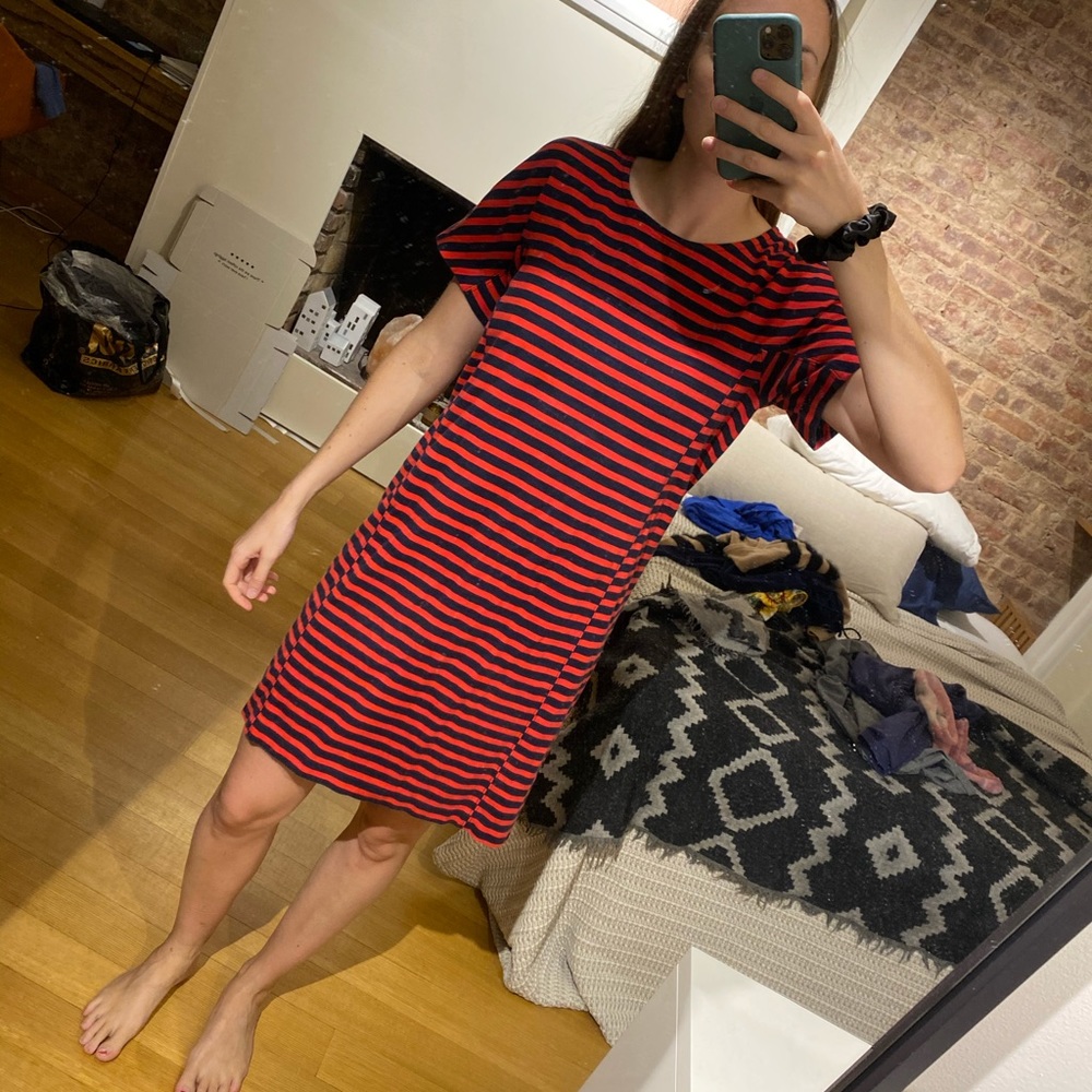 Jcrew structured T-shirt Dress